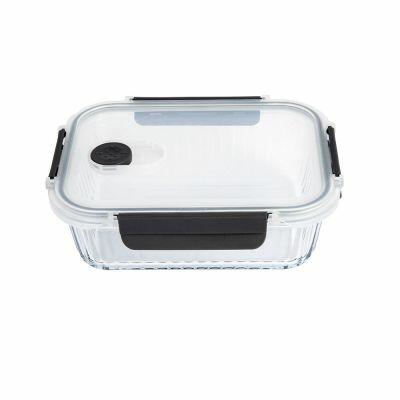 Pote Vidro Hermético 1l Belle Transparente Com Tampa Casa&ideia