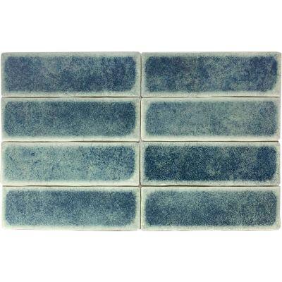 Porcelanato Bk722/402 Brick Deep Branco Green Bold Brilhante 7x22 Gabriella