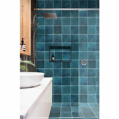 Porcelanato Hijau Azul Bold Brilhante 20x20 Gabriella