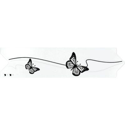 Faixa Decorativa 8,5x33 Gld2407 Branco Preto Gabriella