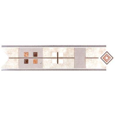 Faixa Decorativa 8,5x33 Gld2189 Bege Marrom Gabriella