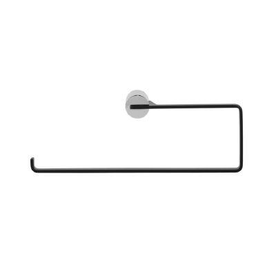 Porta Toalha Barra 24cm York Cinza Preto Addra