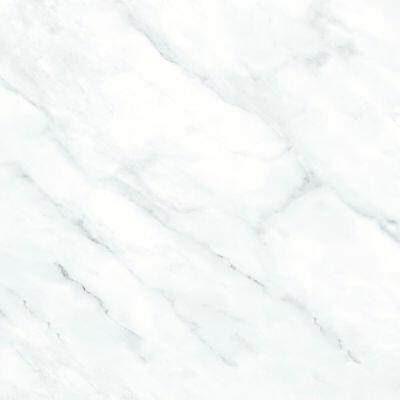 Piso Cerâmico Zeze Mal74050r Branco Cinza Retificado Polido 74x74 Incefra