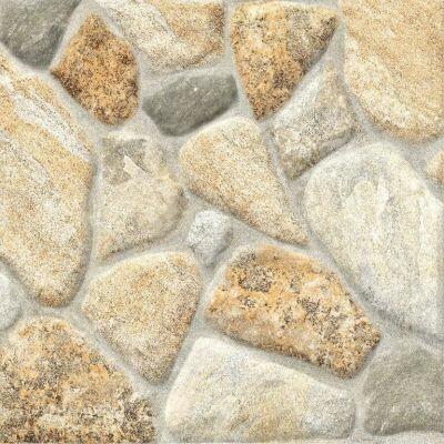 Piso Cerâmico Seixos Quito Pedra Bold Rústico 50x50 Ilhabella