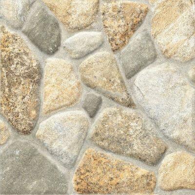 Piso Cerâmico Seixos Quito Pedra Bold Rústico 50x50 Ilhabella