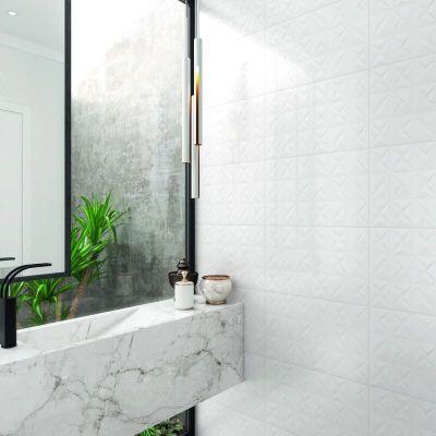 Revestimento Parede Estelar Monet Branco Bold Brilhante 32x60 Ilhabella