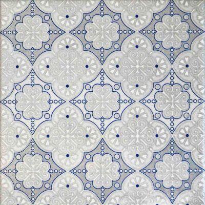 Porcelanato Pd15/403 Charmer Blue Cinza Azul Bold Acetinado 15x15 Gabriella