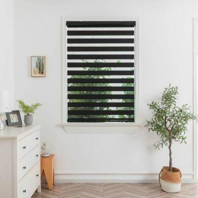 Persiana Rolo Double Vision 2,20x2,20m Preto Top Flex Persiana Rolo Double Vision 2,20x2,20m Preto Top Flex