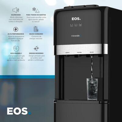 Bebedouro Refrigerador Coluna 20l Ebc02pc Preto 127v Eos