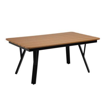 Conjunto de Jardim Mesa e Sofás Aluminio 4 Peças Madrid Cinza Fascino
