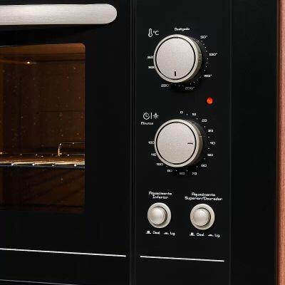Forno Elétrico Embutir Fit Line Preto 48l Fischer