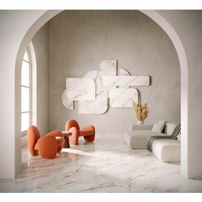 Porcelanato Marmo Perla Lux Retificado Polido 120x120 Biancogres