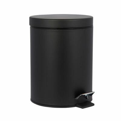 Lixeira com Pedal 5l Black Preto Casa&Ideia