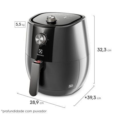 Fritadeira Elétrica Sem Óleo Air Fryer 4L Eaf30 Grafite Electrolux