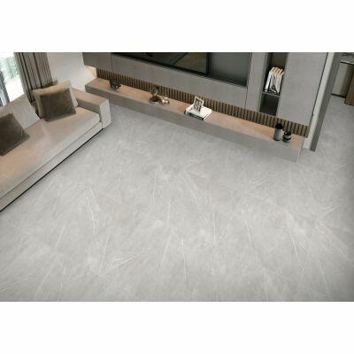 Piso Cerâmico R70731 Cinza Marmorizado Retificado Acetinado 70x70 Ilhabella