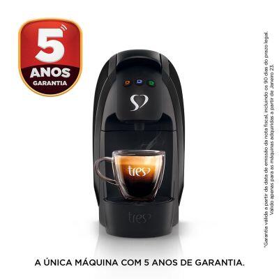 Cafeteira Espresso Luna Preto 220v - TRES 3 Corações Cafeteira Espresso Luna Preto 220v - TRES 3 Corações