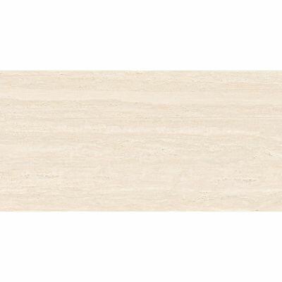 Porcelanato Travertino Chiaro Bege Retificado Acetinado 62x121 Damme