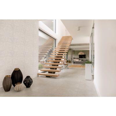 Porcelanato Retificado Acetinado 61x61 Cement Grigio Málaga