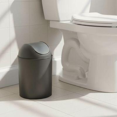 Lixeira  Basculante 5l 8135 Cinza Arthi