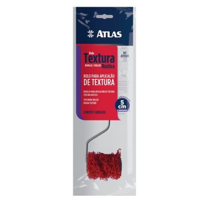 Rolo Textura Rustica 5cm At1155/5 Vermelho Atlas