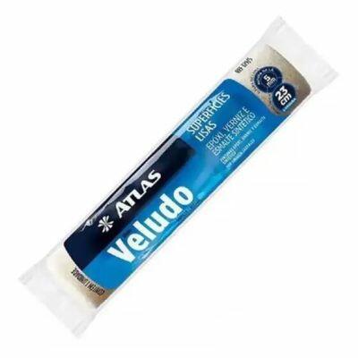 Rolo Lã Veludo 23cm 329/5 Branco Atlas