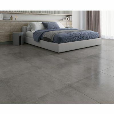 Piso Cerâmico Concret Gray Retificado Acetinado 75,5CM X 75,5CM Incopisos