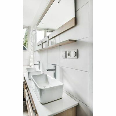 Piso Cerâmico Branco Bold Brilhante 32x58 Incopisos