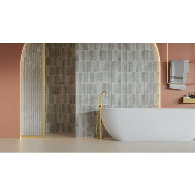Piso Cerâmico Studio Gris Retificado Brilhante 39CMX75,5CM Incopisos