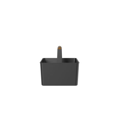 Cesto Plástico 22,4cmx34,6cmx21,5cm Preto Ou