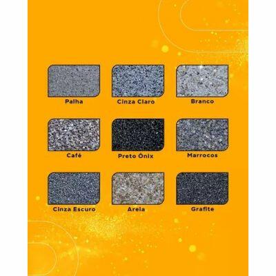 Granffino Revestimento Pedras Naturais Cinza Escuro 20kg Hydronorth