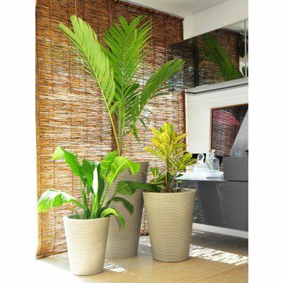 Vaso Plástico Bali Areia 35x40cm Vasart