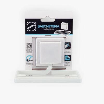 Saboneteira 13cm x 9,3cm Piatina Branco Arthi