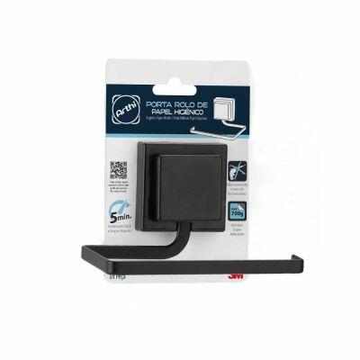 Suporte Para Papel Higiênico Piatina Black Arthi