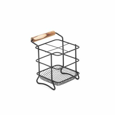 Porta Talheres Eco Design Black 14,5cmx13cm Arthi