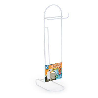 Papeleira de Chão Com Suporte para Papel Branco Arthi