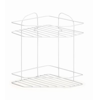 Porta Shampoo Cantoneira Dupla Branco Arthi