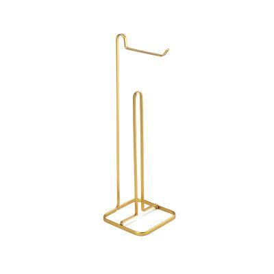 Papeleira de Papel Higiênico para Chão Com Suporte Piatina Dourado Arthi