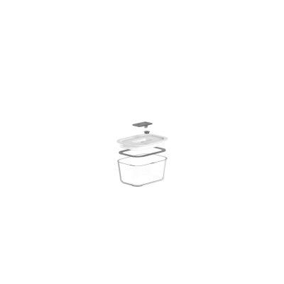 Pote Vidro Hermético 370ml Fresh Lock Branco Ou