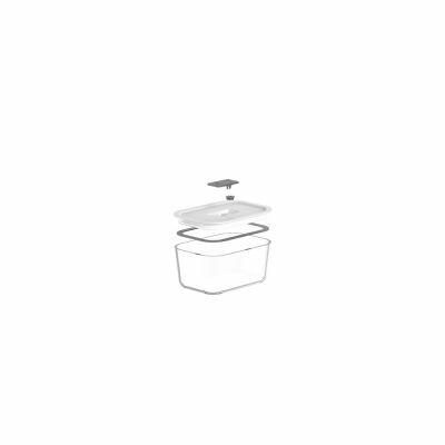 Pote de Vidro Hermético Fresh Lock 725ml Branco Ou