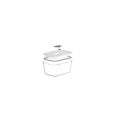 Pote de Vidro Hermético 1200ml Fresh Lock Branco Ou