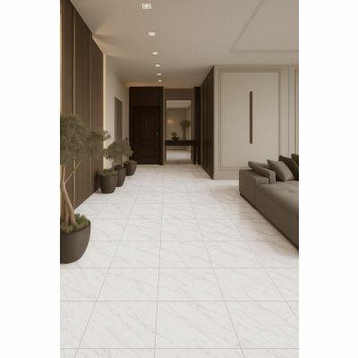 Piso Cerâmico Everest Branco Bold Acetinado 53x53 Ilhabella