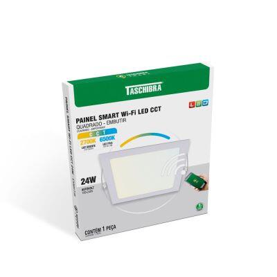 Painel Led de Sobrepor Smart 24W Wi-fi Branco Taschibra