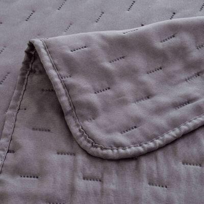 Colcha Solteiro 1,60m x 2,40m Ultra Cinza Diagonal