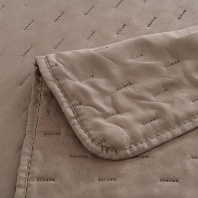 Colcha Solteiro 1,60m x 2,40m Ultra Taupe Diagonal