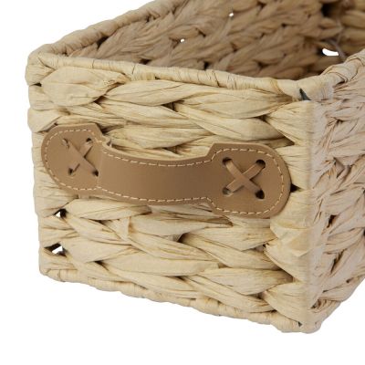 Cesto Organizador Lisboa Amadeirado 28x15x11cm Casa&ideia