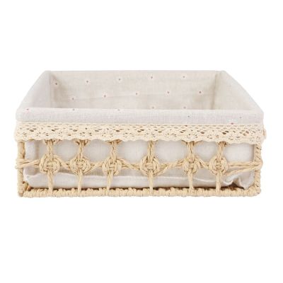 Cesto Organizador 32cm x 22cm x 6cm Oslo Amadeirado Casa&Ideia