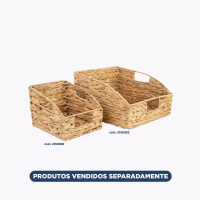 Cesto Organizador 20cm x 17cm x 15cm Valencia Amadeirado Diagonal