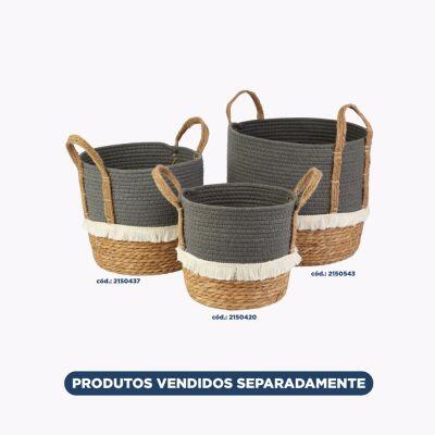 Cesto Organizador 29x29x26cm Zinnia Azul Casa&ideia Cesto Organizador 29x29x26cm Zinnia Azul Casa&ideia
