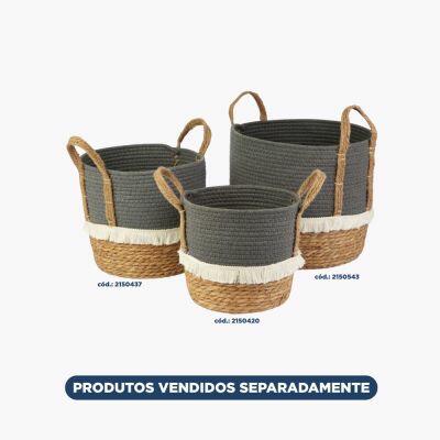 Cesto Organizador 29x29x26cm Zinnia Azul Casa&ideia