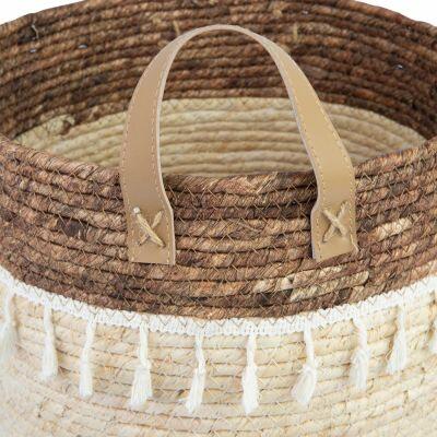 Cesto Organizador 29cm x 29cm x 30cm Genova Marrom Diagonal